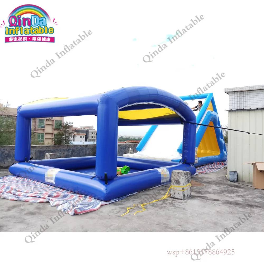 Piscina inflável da barraca 5m da piscina da cobertura inflável da lona do PVC de 0.9mm com cobertura da barraca