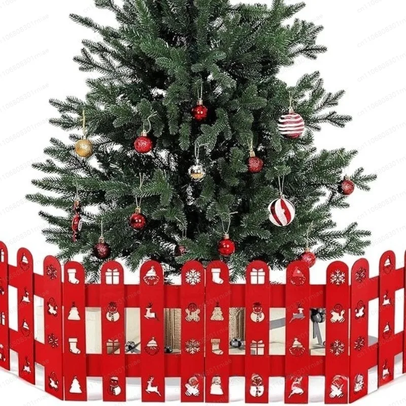 Christmas tree skirt decorative floor mat Christmas tree tree scene dress up print