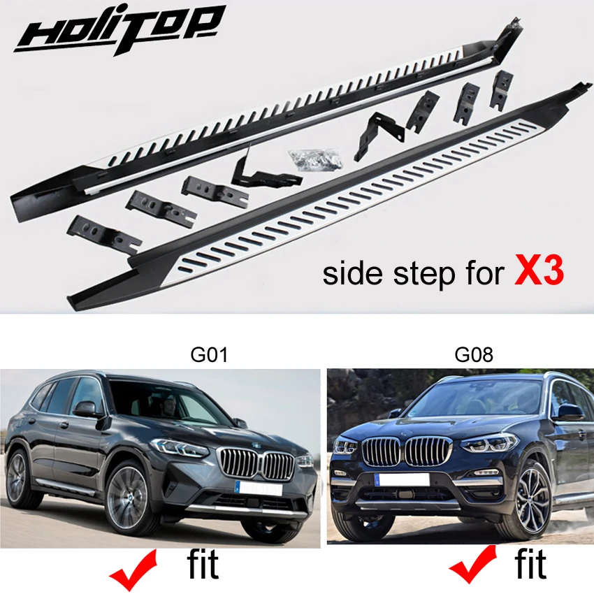 

side step foot pedal running board side bar for BMW X3 G01 G08 2018 2019 2020 2021 2022 2023,OE model,ISO9001 old factory supply