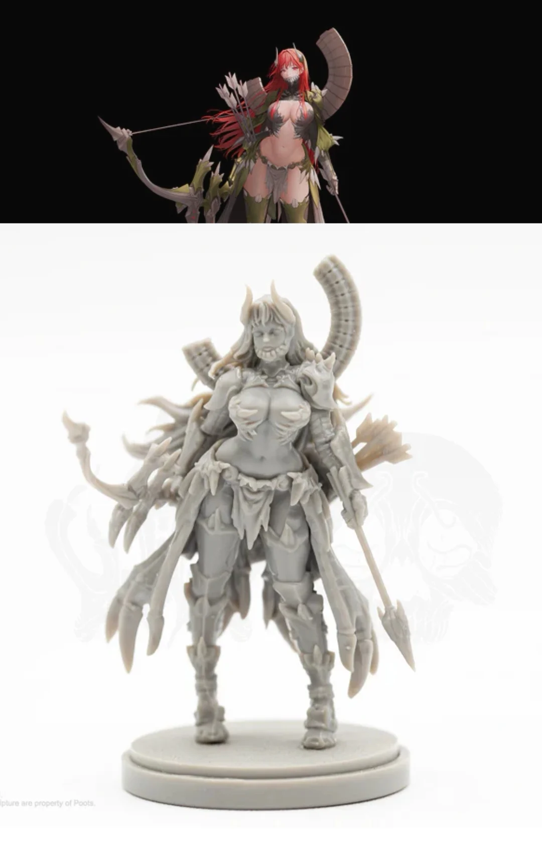 Model kit Resin Kit Wargame 28569 Dead Kingdom Indomitable Survivor - Tyrant Slayer Scarlet