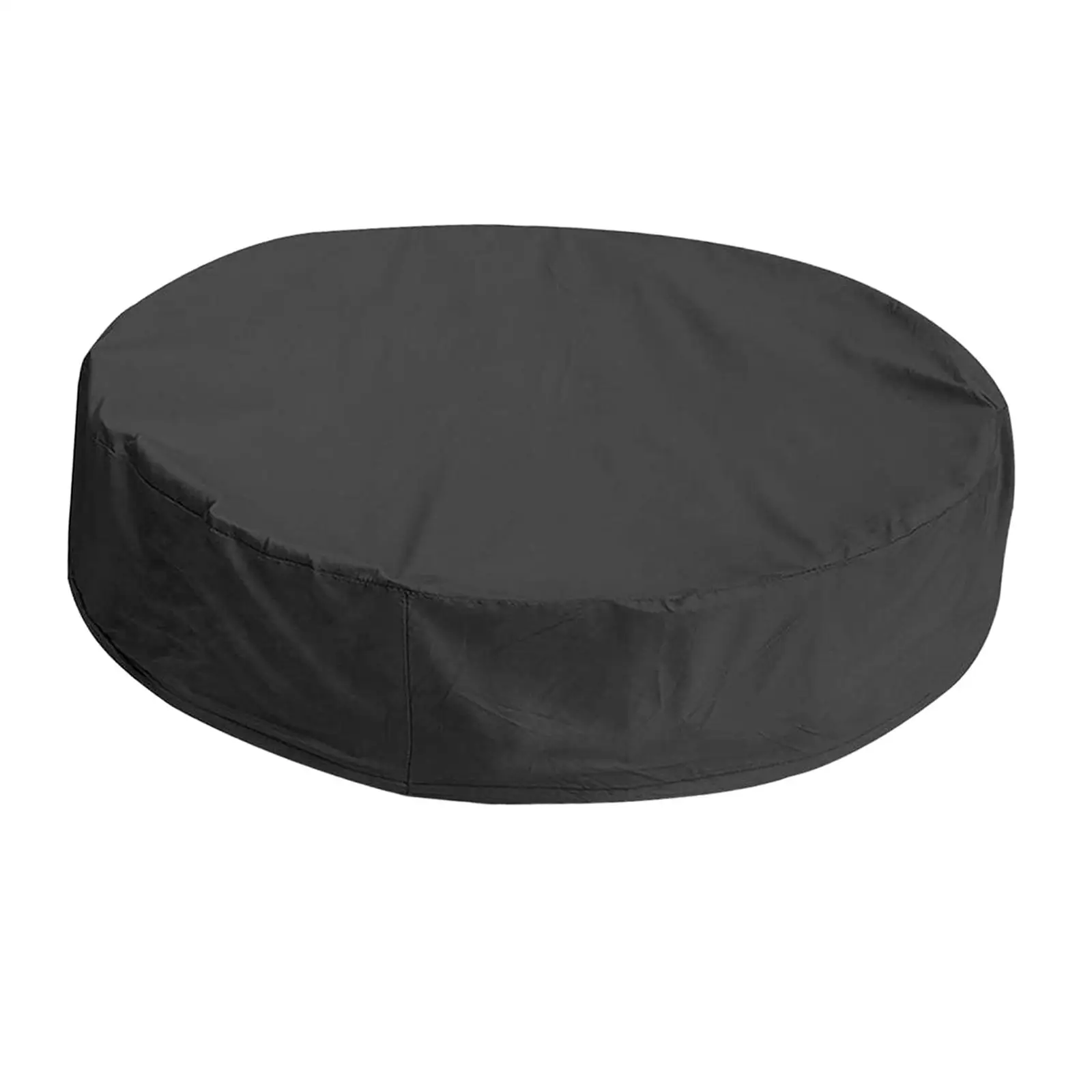 Round Pool Covers Sandbox Cover Elastic Canopy 210D Oxford Cloth Dustproof Rainproof Waterproof Protector for Dog Swimming Pool
