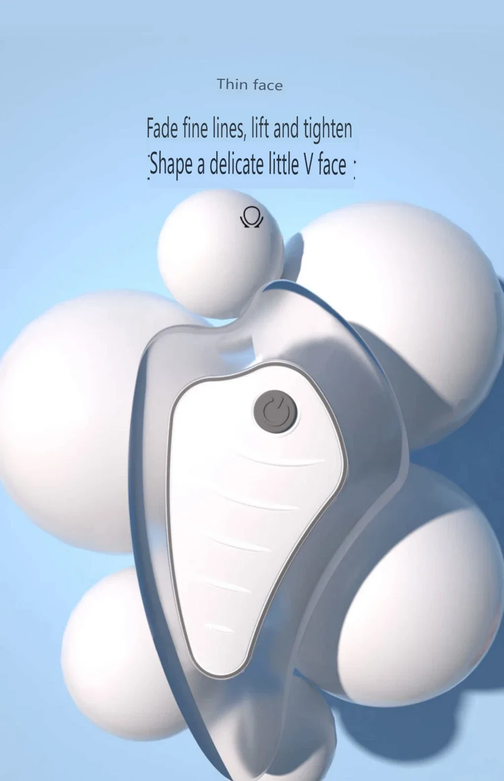 Dispositivo elétrico de beleza facial, cria um rosto em V pequeno, massagem vibratória, desbota linhas finas, levantar apertar, cuidados faciais, USB ML-040