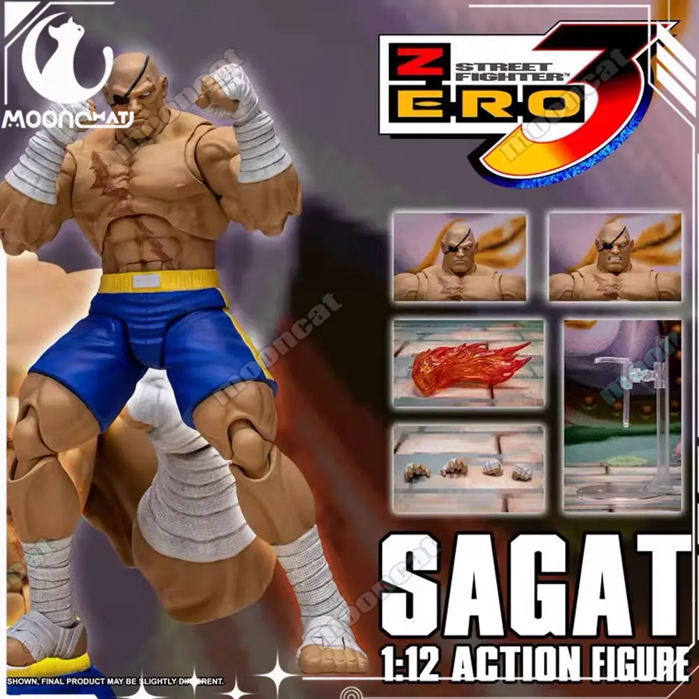

In Stock 1/12 Arena Storm Toys Collectibles Action Figure Street Fighter Zero 3 Storm Arena Sagat Model For Gift