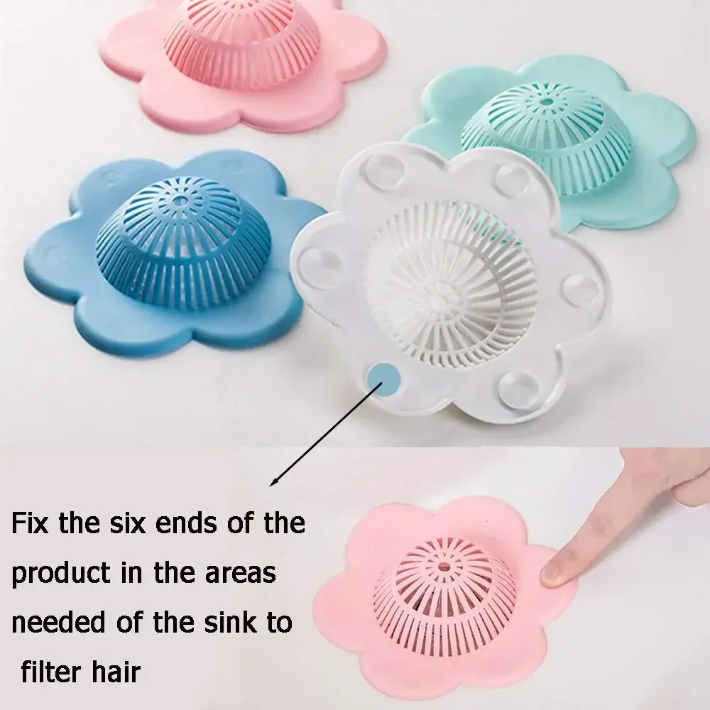 

Hair Filter Silicone Sink filter Drain Sewer Hair Filter Floor Plug Strainer for Bathroom Bathtub and Kitchen Accessories