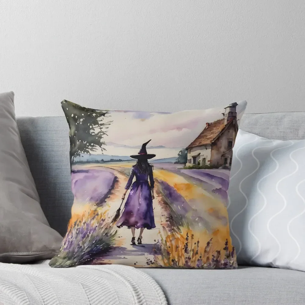 

The Lavender Witch Throw Pillow Luxury Pillow Case ornamental pillows for living room luxury decor pillow