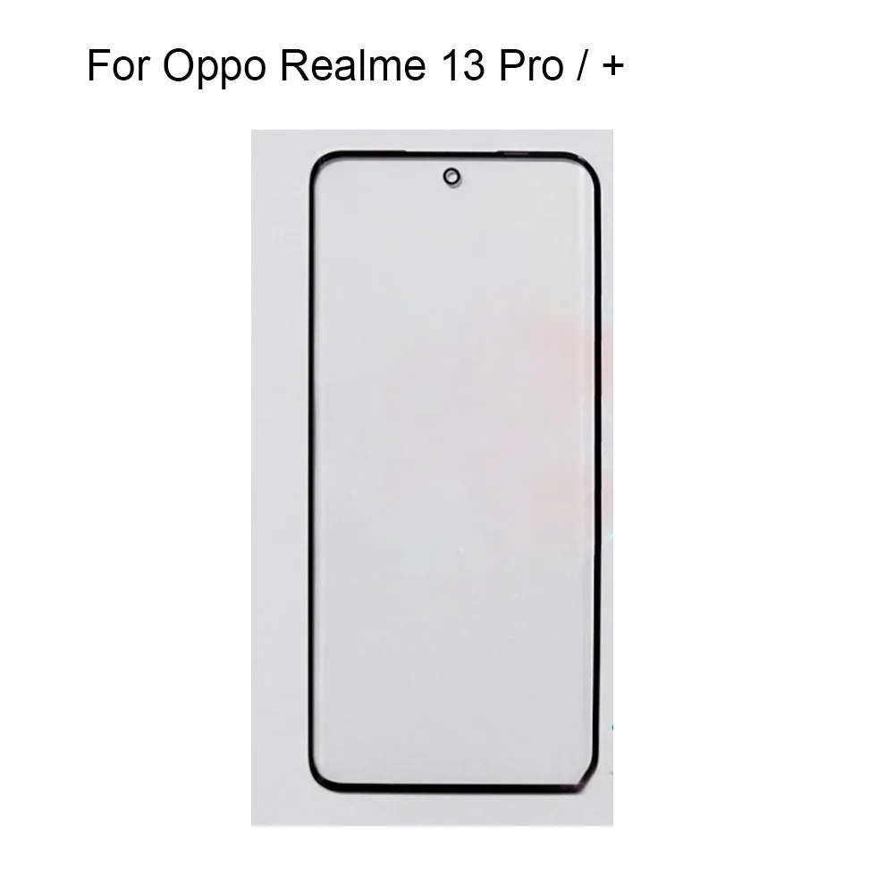 

Переднее стекло ЖК-дисплея для Oppo Realme 13 Pro, сенсорный экран 13 Pro Plus, сенсорная панель, внешнее стекло экрана без гибкого экрана