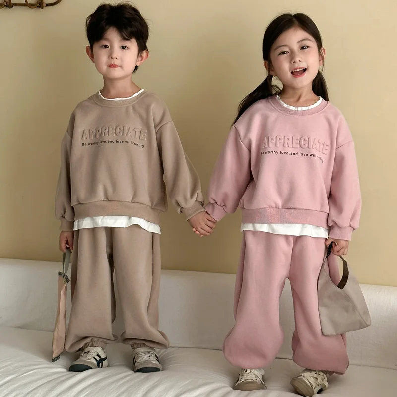 

Children Clothes Sets 2025 Autumn Sport Suit for Kids Boys Girls Tracksuits Casual Teenager Outfits Sets Baby Clothing 1-10T