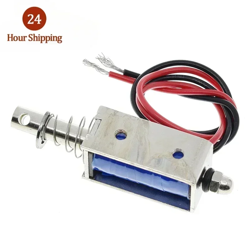 JF-0530B DC 6V 12V 24V Push&Pull type gangbei-0530B Open Frame Electromagnet keepping Force 5N travel 10mm Linear Solenoid