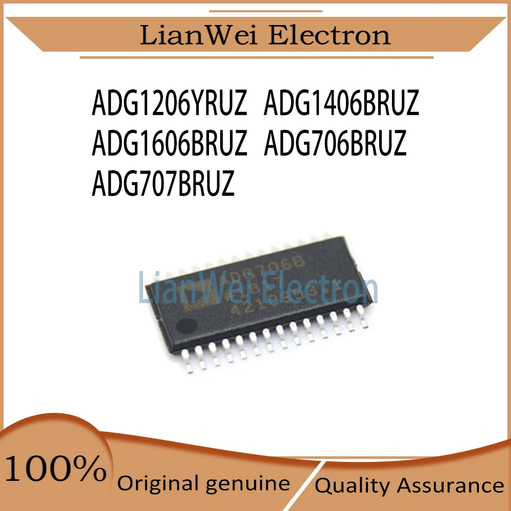 

ADG706BRUZ ADG707BRUZ ADG1206YRUZ ADG1406BRUZ ADG1606BRUZ ADG706 ADG707 ADG1206 ADG1406 ADG1606 IC Chip TSSOP-28