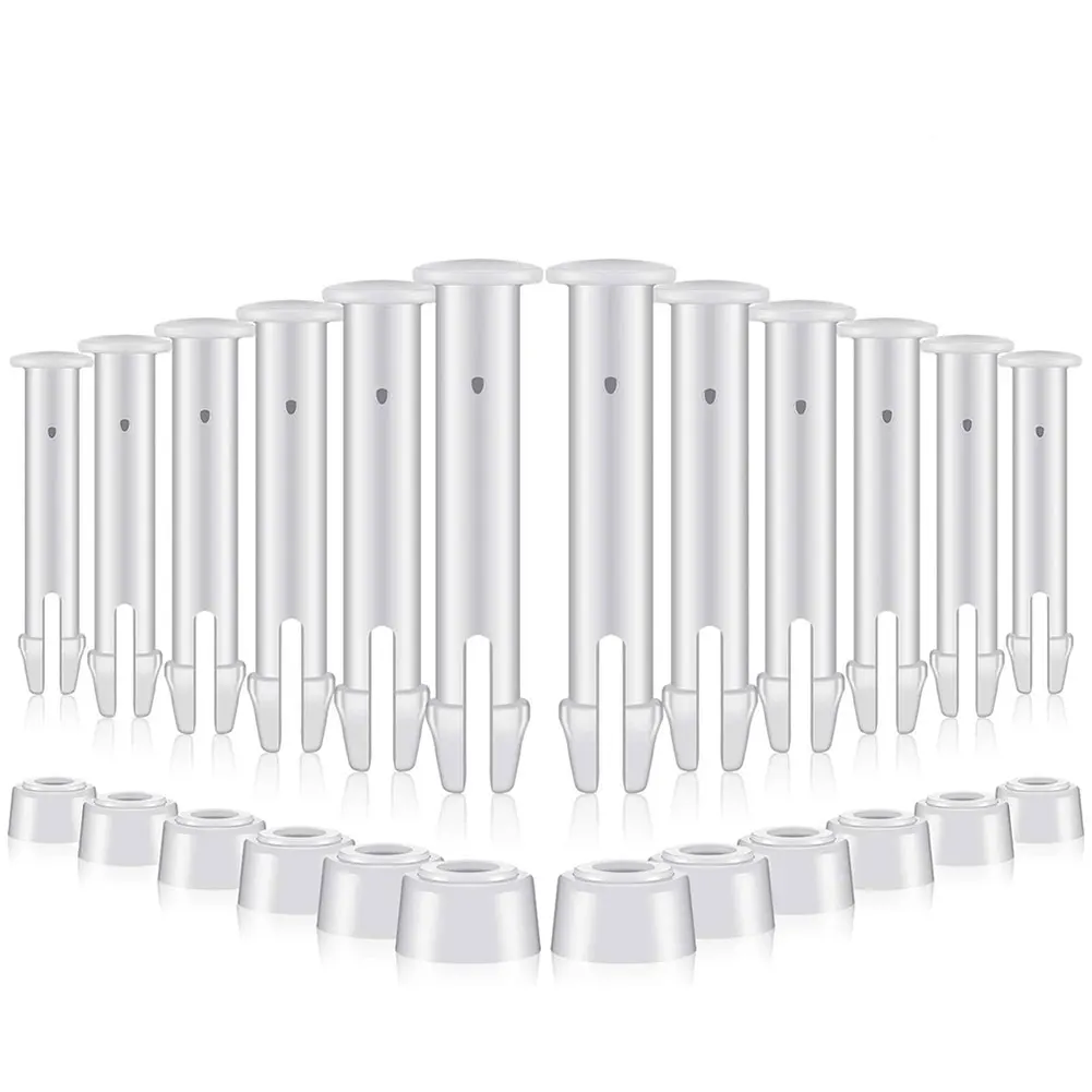 12 عبوة من دبوس المفاصل البلاستيكي مع مجموعة الأختام المطاطية، دبوس حمام السباحة الطويل، دبوس حمام السباحة لجزء استبدال حمامات السباحة #2