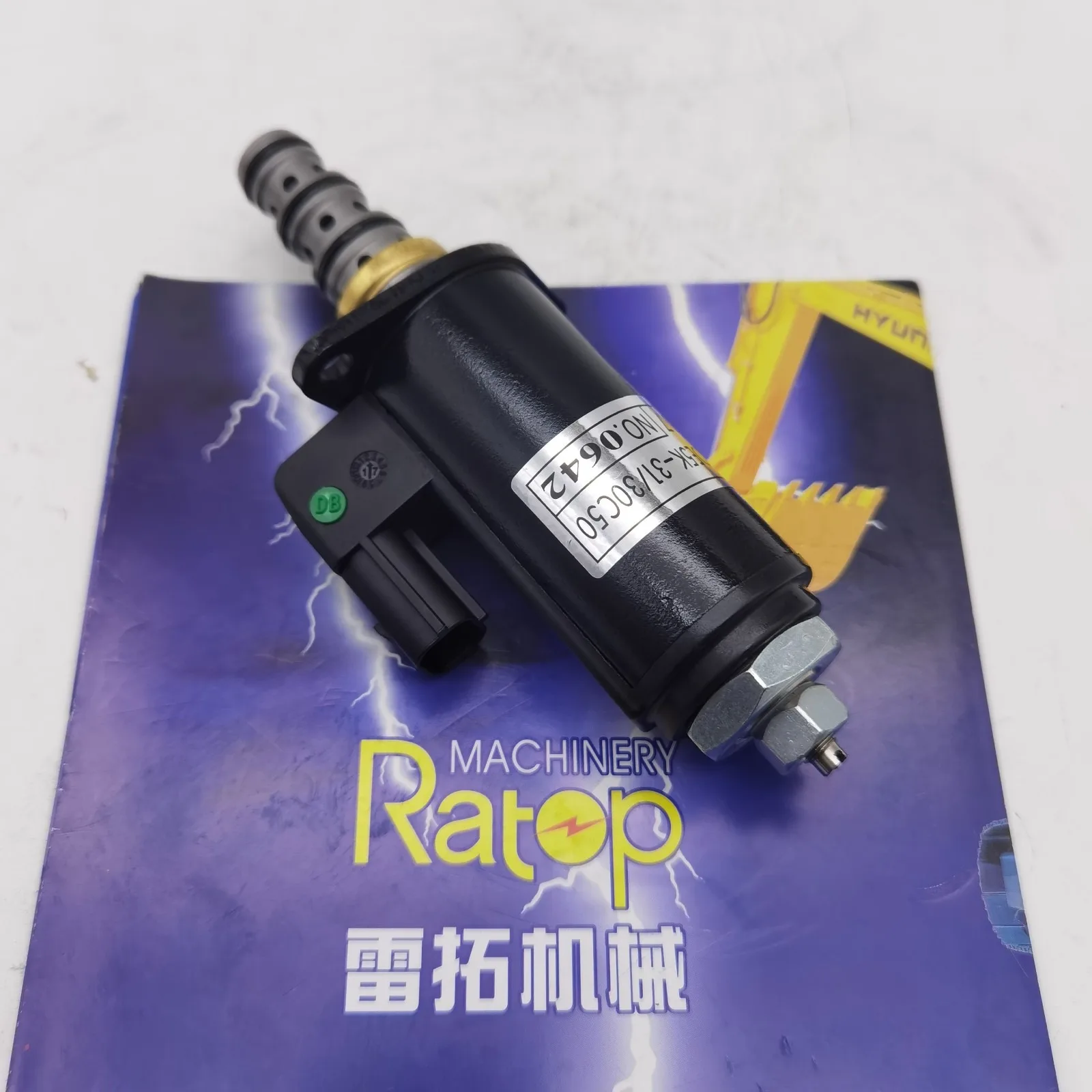 

High Quality YB35V00005F1 KDRDE5K-31 30C50-107 Hydraulic Pump Solenoid Valve for Kobelco SK200-6E