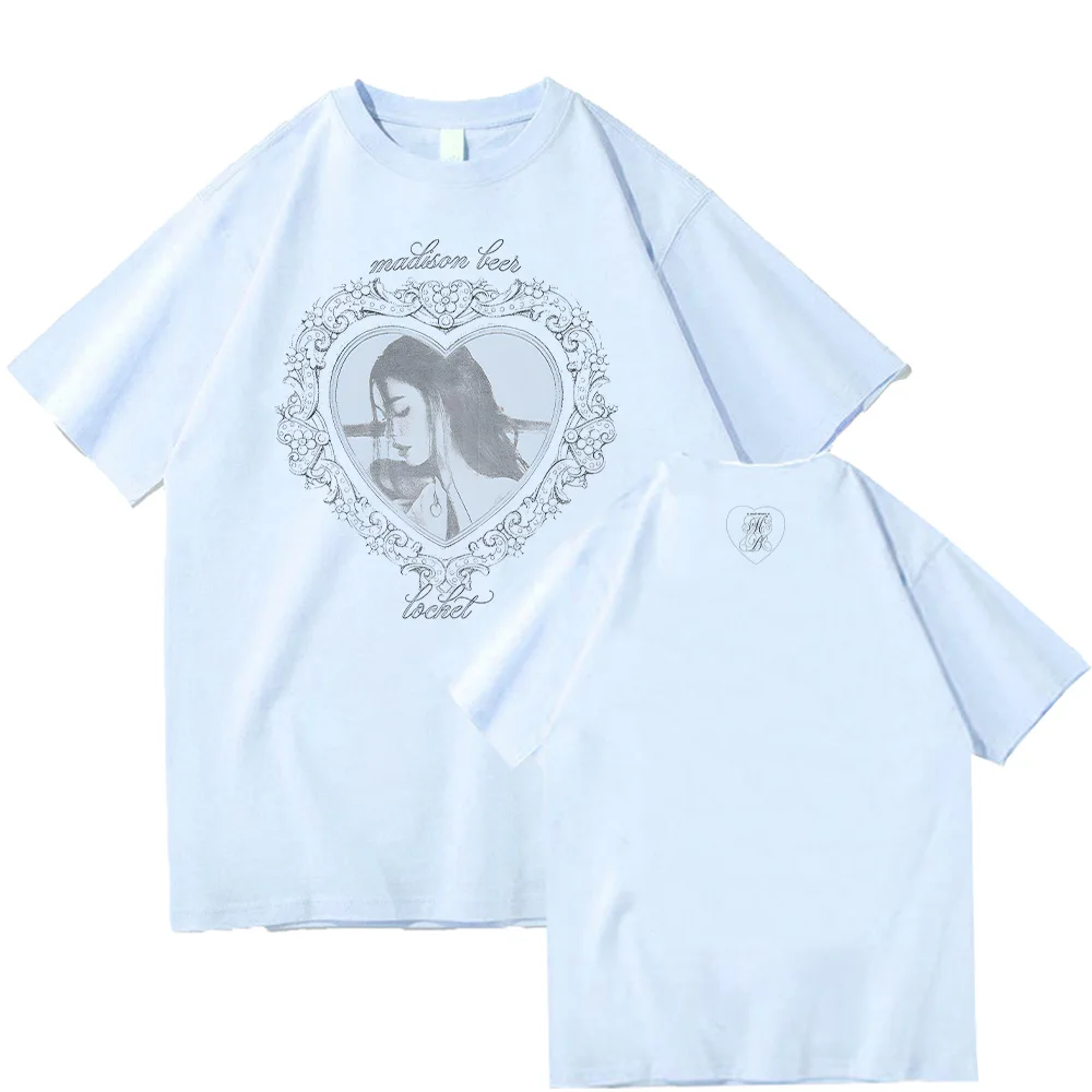Madison Beer Locket Merch T Shirts Summer Cotton T-shirt Wom