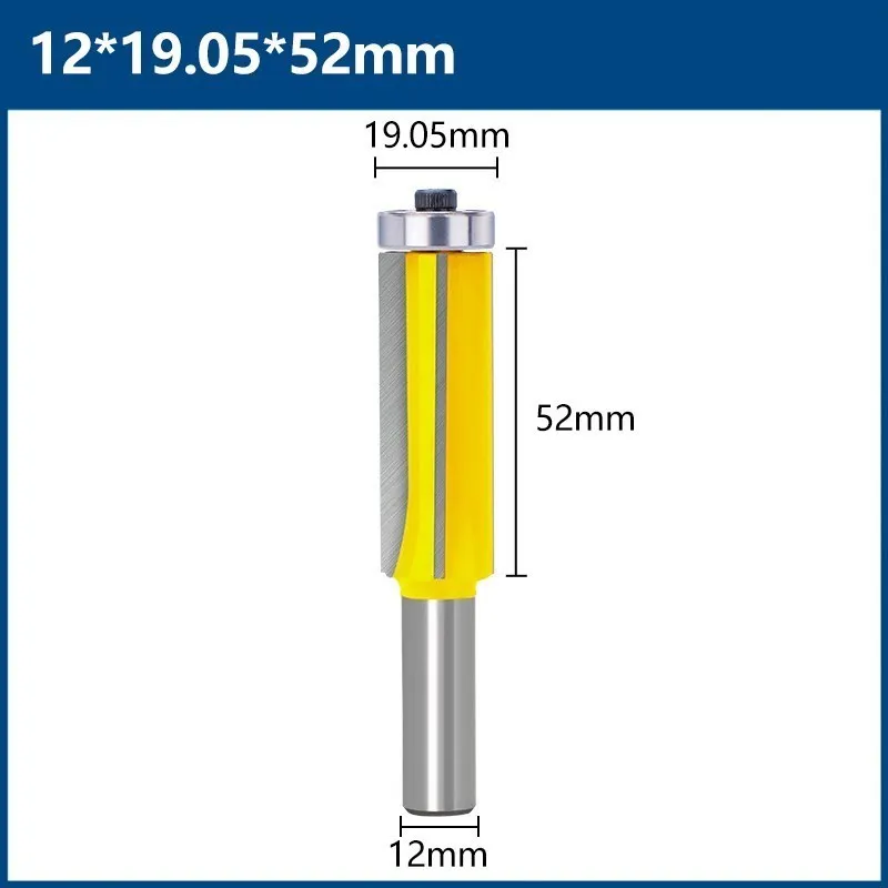 XCAN Fräser 12mm Schaft Flush Trim Router Bit 4 Flöte Muster Holz Router Bit Top Lager Bits Holzbearbeitung werkzeuge – Detail 3