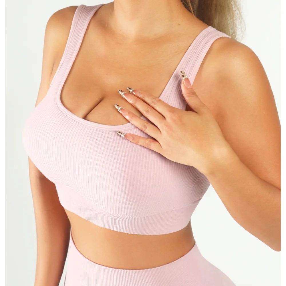 Ribbed Yoga Suit Women Padded - огляд і ціна Yoga Fitness Exercises