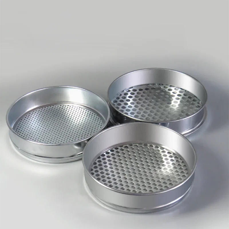 

304 stainless steel 0.075-60mm new national standard soil sieve round hole ore cinder sampling sieve 30cm