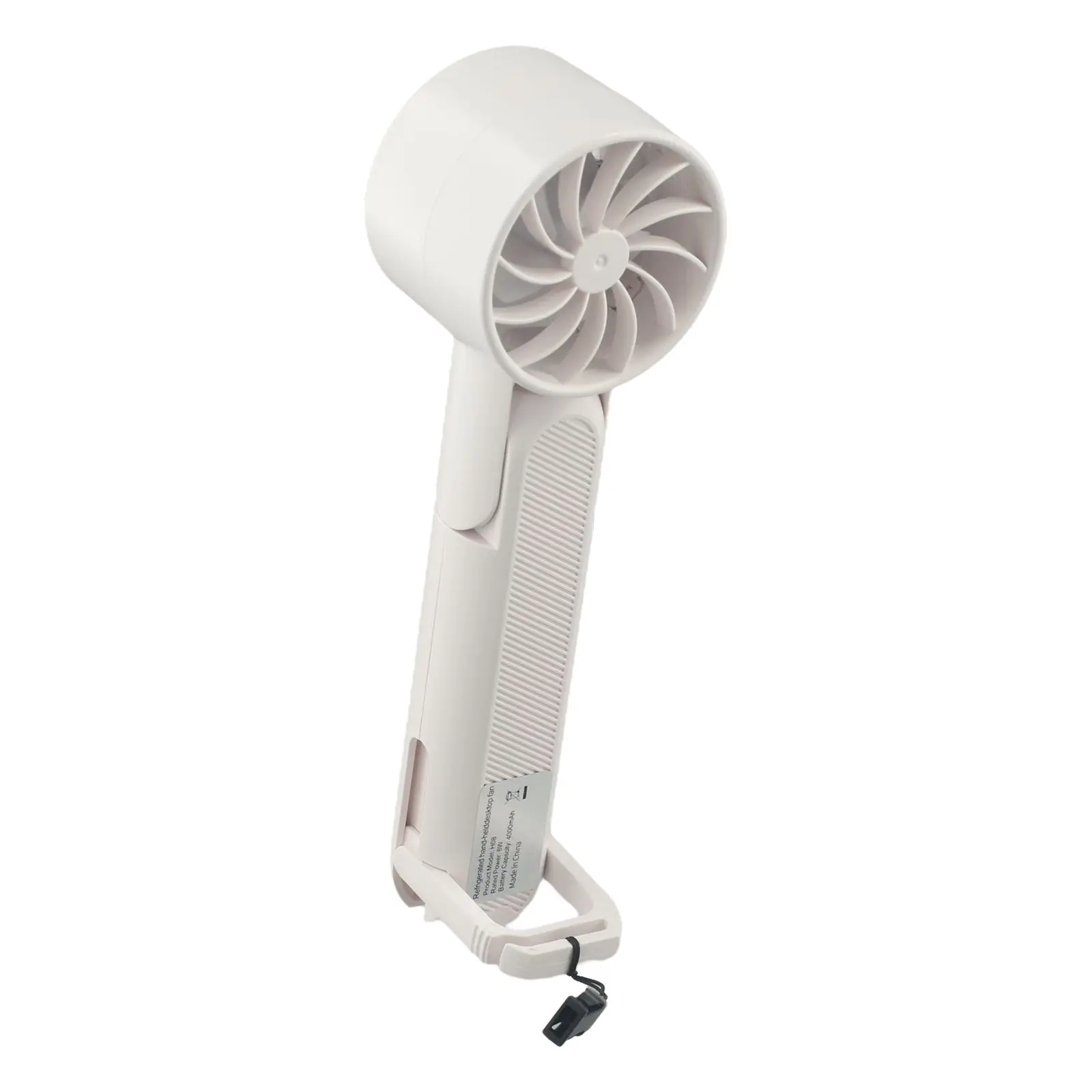 

Portable Fan Refrigeration Handheld Small Fan With Digital Display 5-speed Folding Neck Hanging Desktop Power Bank Mini Fan