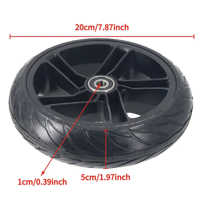 HotModel 200x50 solid tire suitable for 8-inch 200x50 solid tire wheel assembly