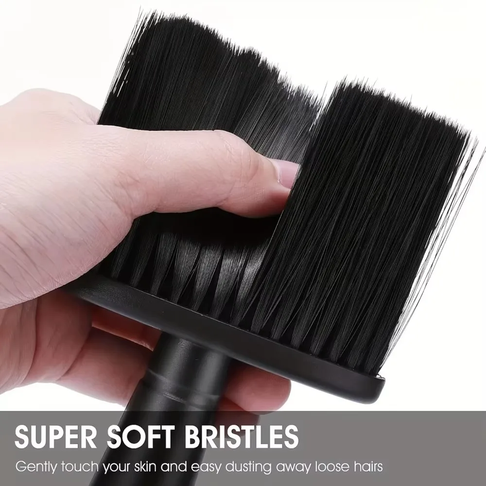 2 Reinigungsbürsten mit weichen Nylonborsten, professionelle Bürste zur Entfernung von Staub am Nackenbereich, vielseitige Reinigungsbürste, geeignet für den Einsatz im Salon und zu Hause, Reinigungszubehör für Autos. – Detail 1