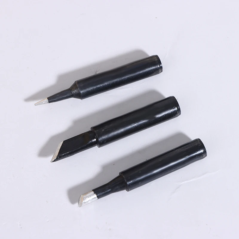 5 Stuks Koper Zwart Loodvrij Soldeerbout Tip 900M-T-I 900M-T-IS 900M-T-K Lassen Soldeer Station Iron tips Vervangen Reparatie Tools