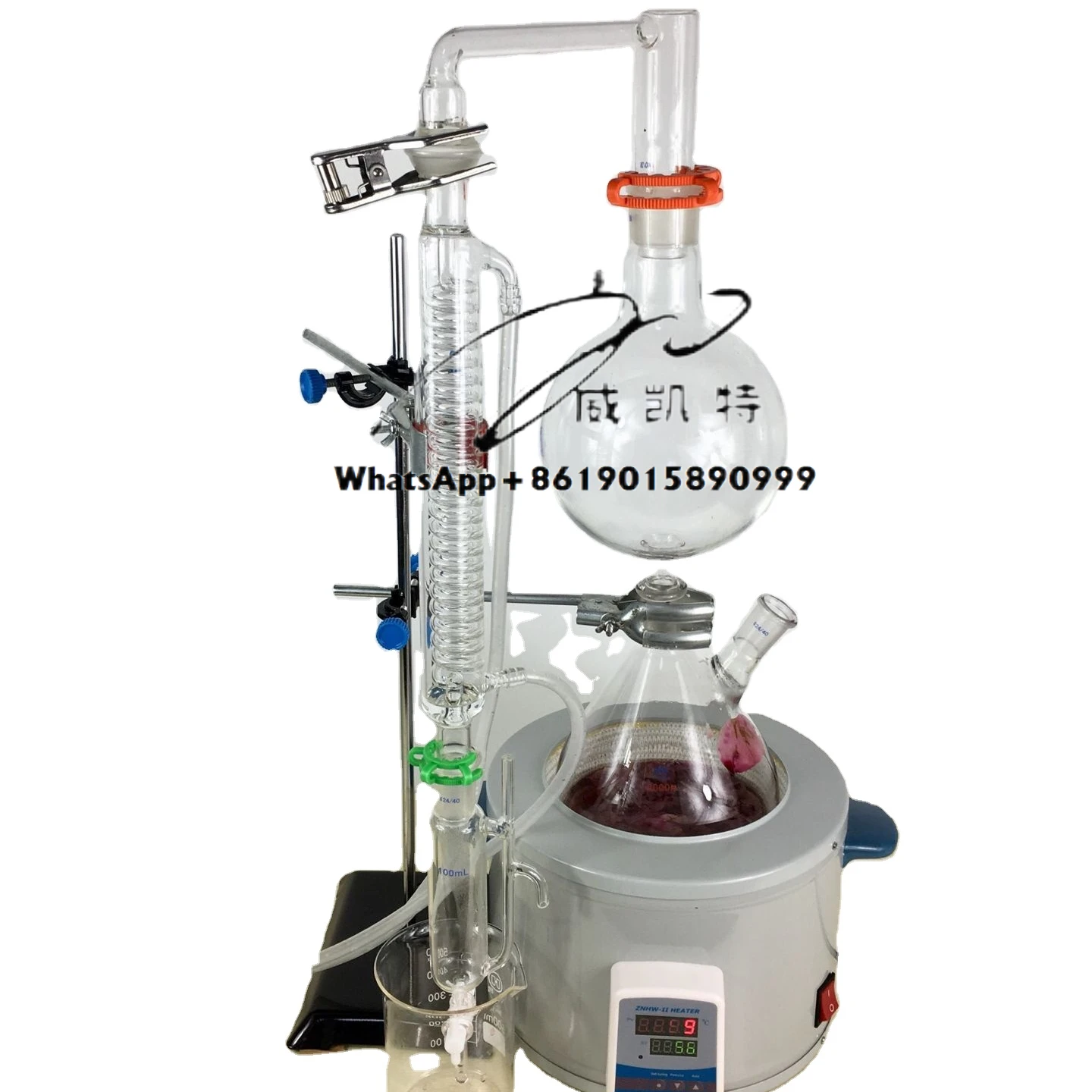 

Lab Essential Oil Extraction Water Distiller Purifier Distillation Apparatus