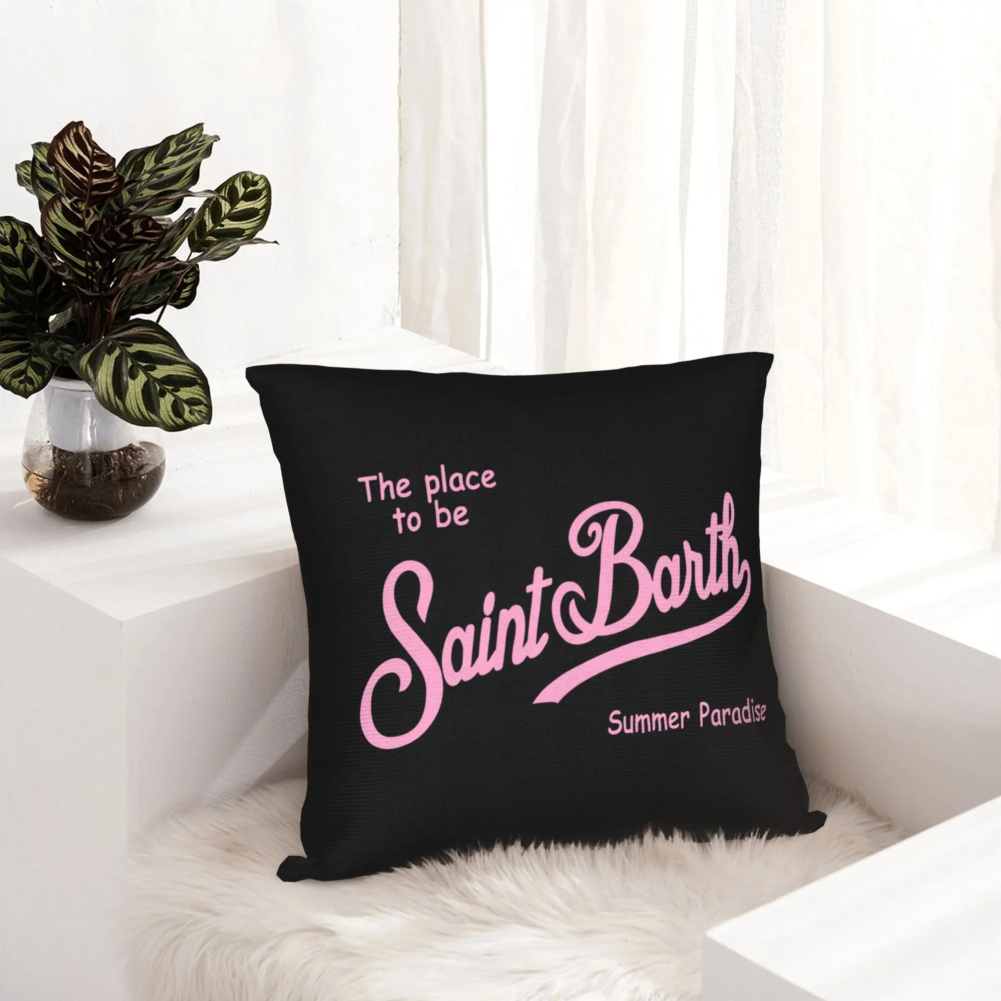 S-saints B-barths Pillow Case Decoration Nordic  Outdoor Cushions Square Pillowcase