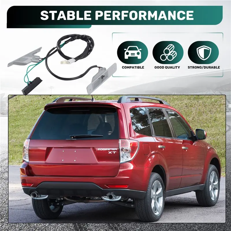 Rear License Plate Light Socket Light Wire Tailgate Switch Button 84931SC060 84931-SC060 For Subaru Forester 2009-2013-A61E