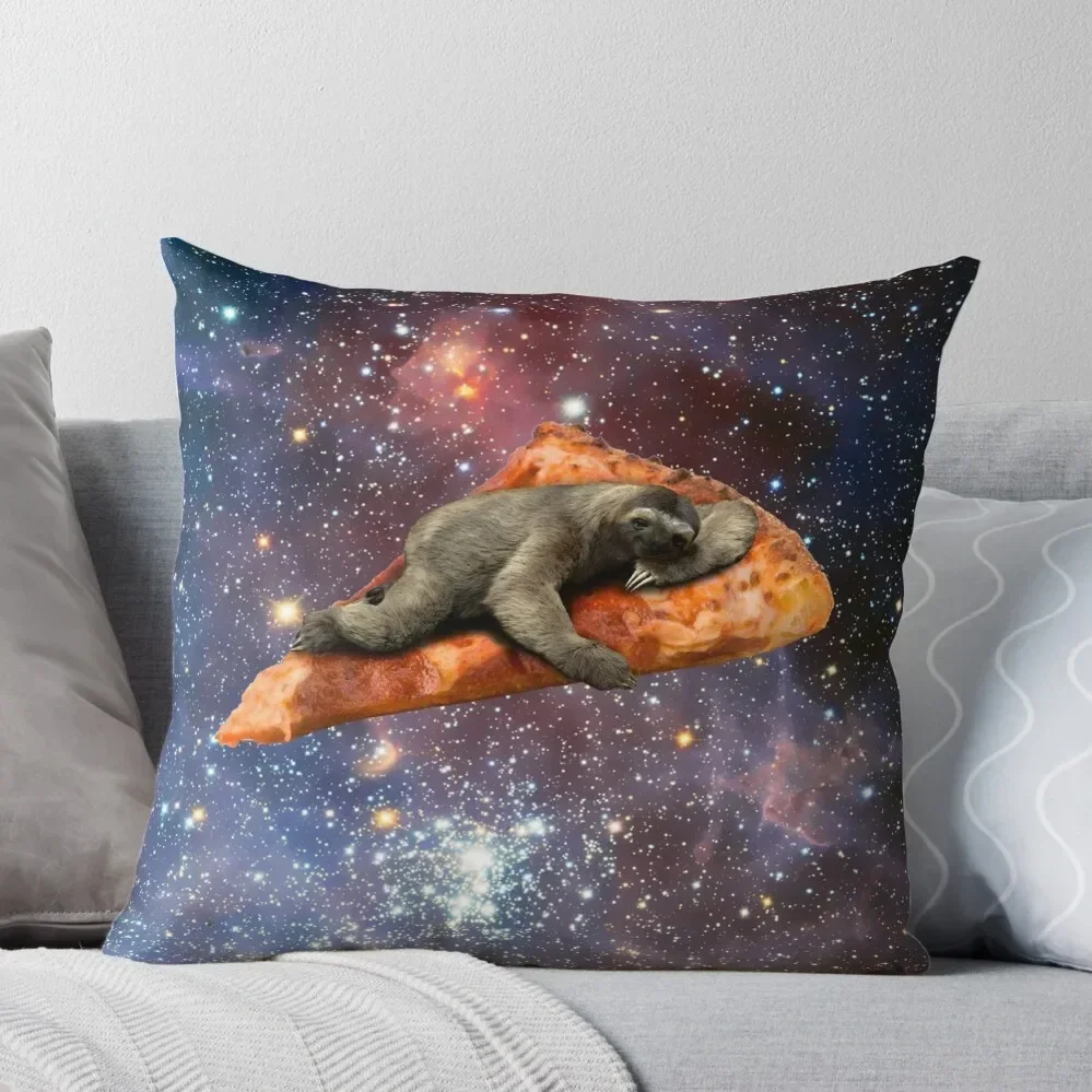 

Pizza Sloth In Space Throw Pillow pillow cover luxury Cushions Pillowcases Cusions Cover Pillow