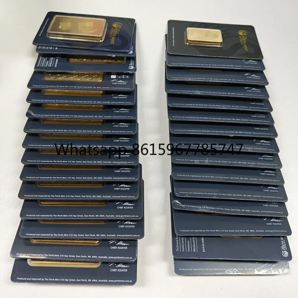 

Медный позолоченный слиток Лебедь 24к