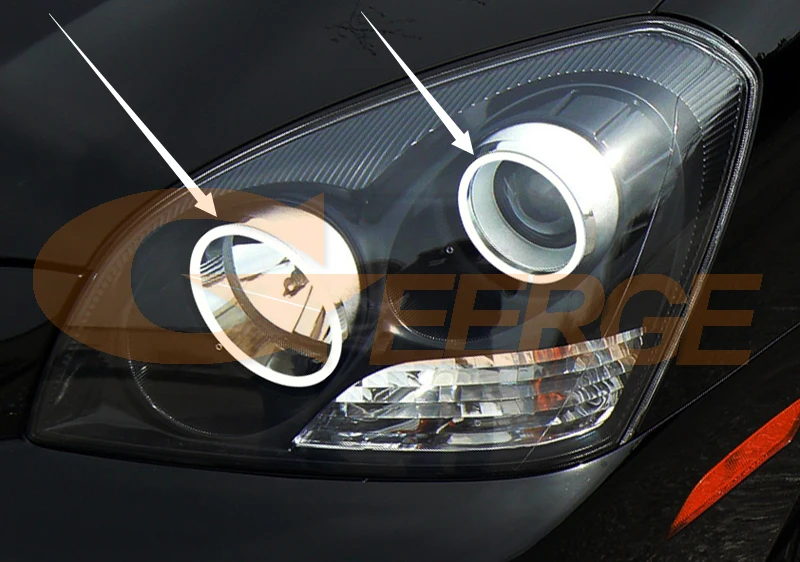 For Kia MAGENTIS Lotze Optima MG 2005 2006 2007 2008 Ultra Bright AW Switchback DRL Turn Signal LED Angel Eyes Kit Halo Rings