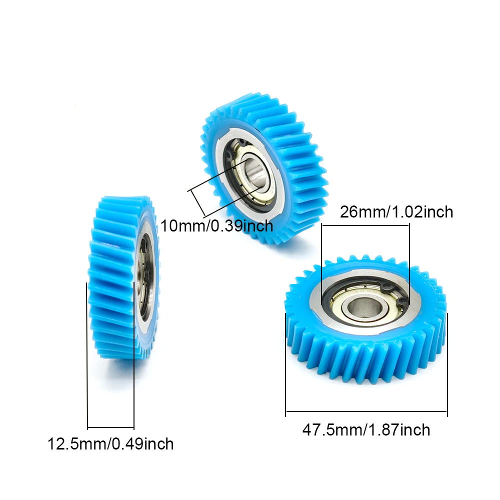 

47.5x12.5mm Planetary Gear 35 Teeth Gears with 10mm Bearing Bore Electric Bike Nylon Gear for Bafang 500W 750W 1000W Motor
