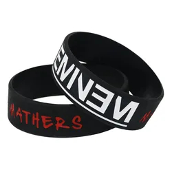 1PC Hot Sale Singer Eminem Wristband The Marshall Mathers LP Silicone Wristband Rubber Bracelets&Bangles Musics Fans Gifts SH184