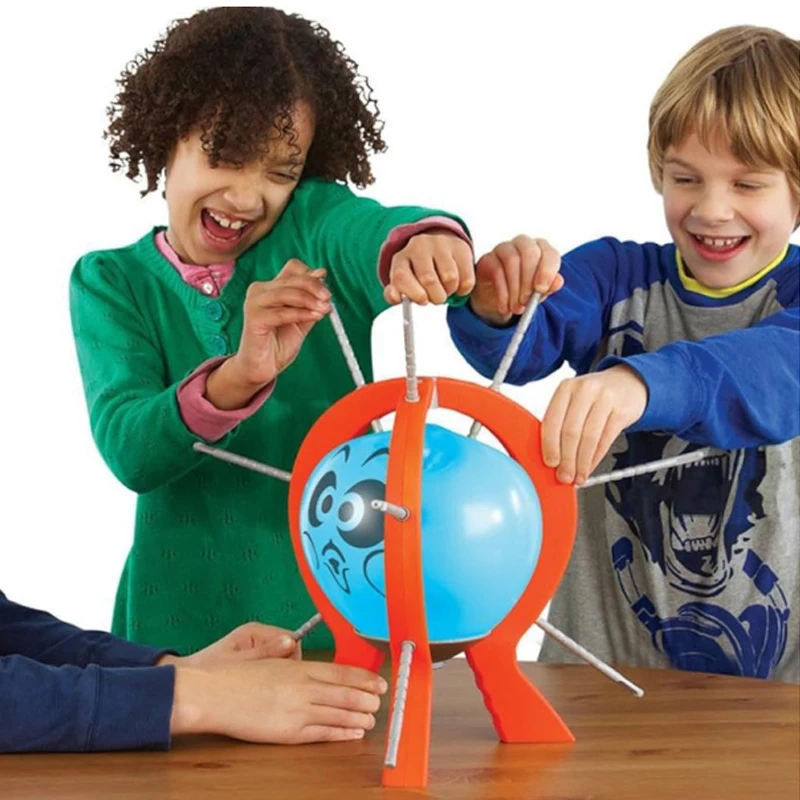 PopFury 36-Second Balloon Battle Game - ป้ายบอกคะแนน LED ของเล่นปาร์ตี้สําหรับครอบครัวพร้อมลูกโป่งปลอดสารพิษ 48 ลูกและตะกอนความปลอดภัย