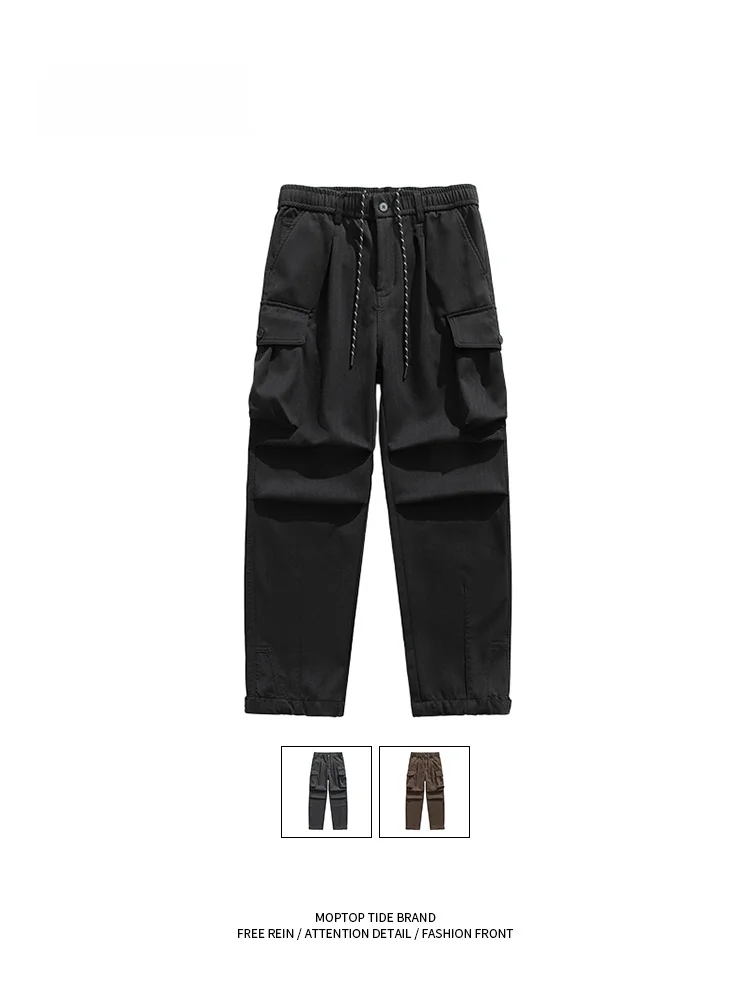 

Loose Casual Workwear Pants Men's Hong Kong Sle Trendy Brand INS Sports Wide Leg Straight Long Pants MMoptop 2024 New Arrival