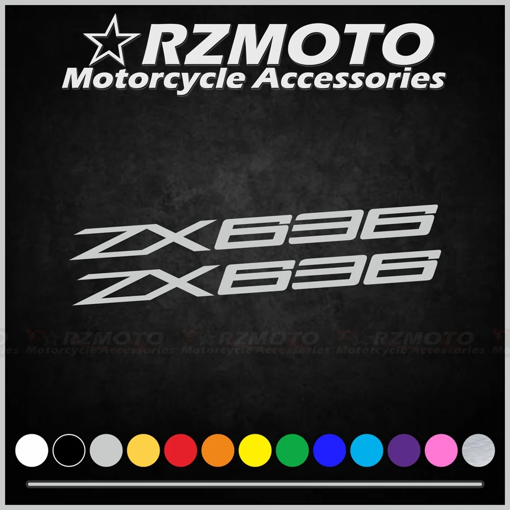 For Kawasaki ZX636 ZX-636 Motorcycle Sticker Car Decoration Fuel Tank Engine Logo Fairing Windshield Helmet Decal