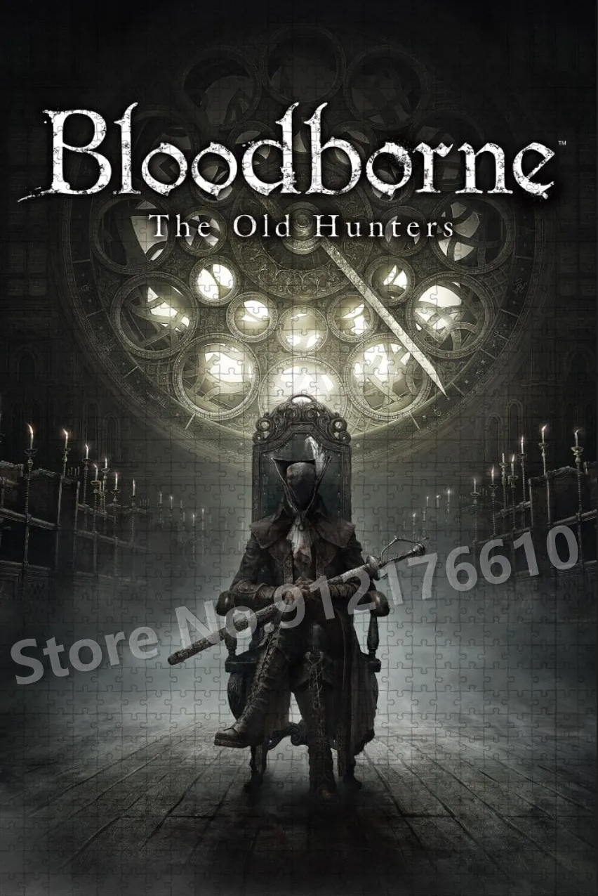 Bloodborne: lớn Tuổi Hơn Thợ Săn Bộ Đồ Chơi Ghép Hình 300/500/1000 Miếng Ghép Cho Trò Chơi Dành Cho Người Lớn Video Lắp Ráp Xếp Hình Đồ Chơi Giáo Dục Trẻ Em Quà Tặng