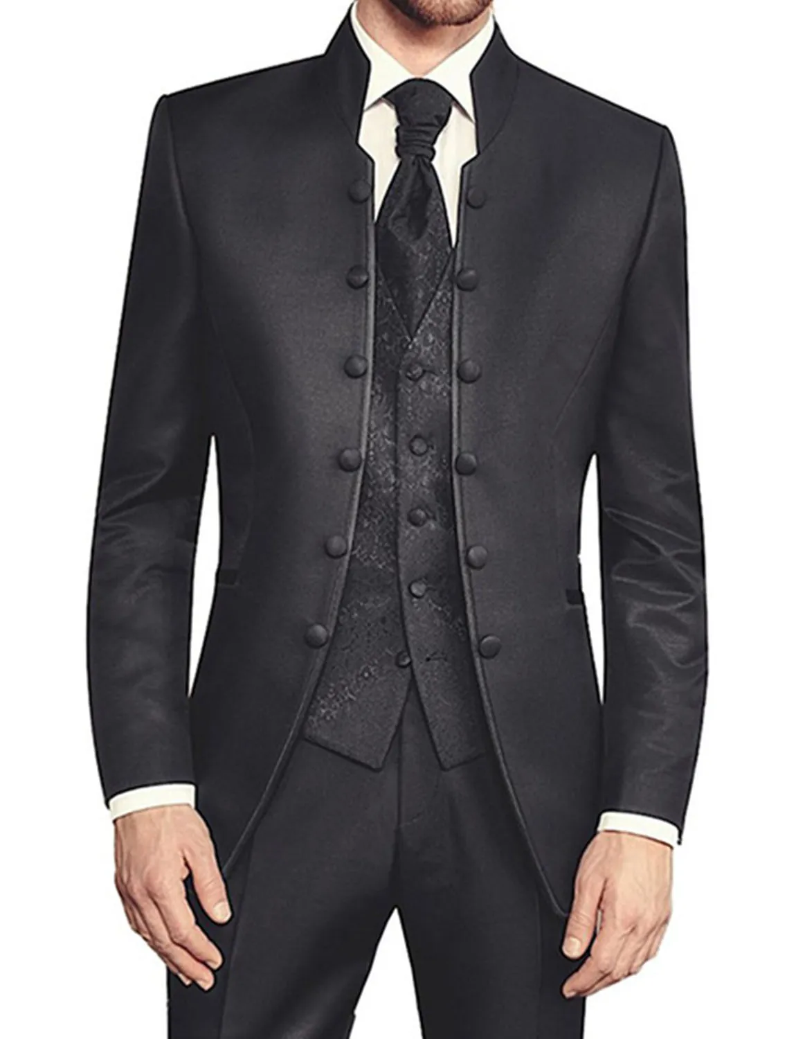 Traje de boda para hombre, conjunto de chaqueta, pantalones y chaleco, esmoquin ajustado, Blazer personalizado de estilo británico para novio