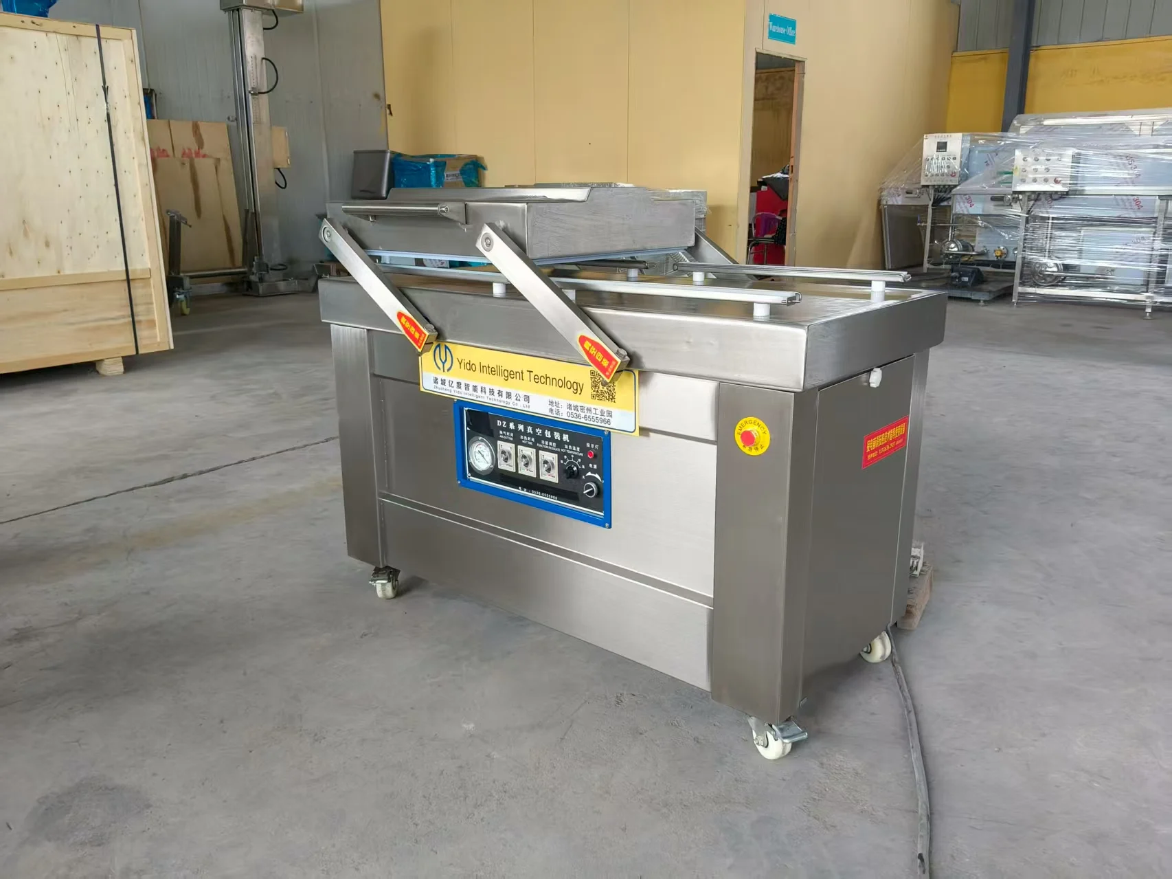 Industrial400/600/800 Double Chamber Food Meat Vacuum Packing Sealer Seafood Rice Sausage Steak Vaccum Sealing Machine
