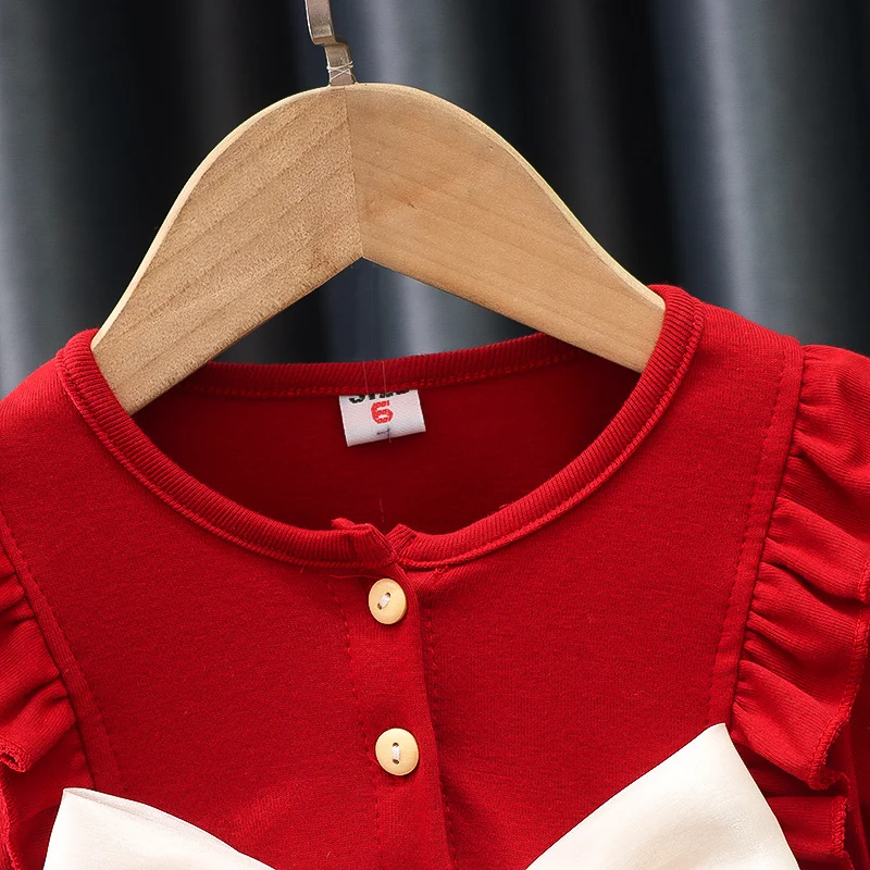 فستان بناتي جديد للربيع والخريف بعمر 0-3 سنوات فستان أميرات شبكي بأكمام طويلة للأطفال #3