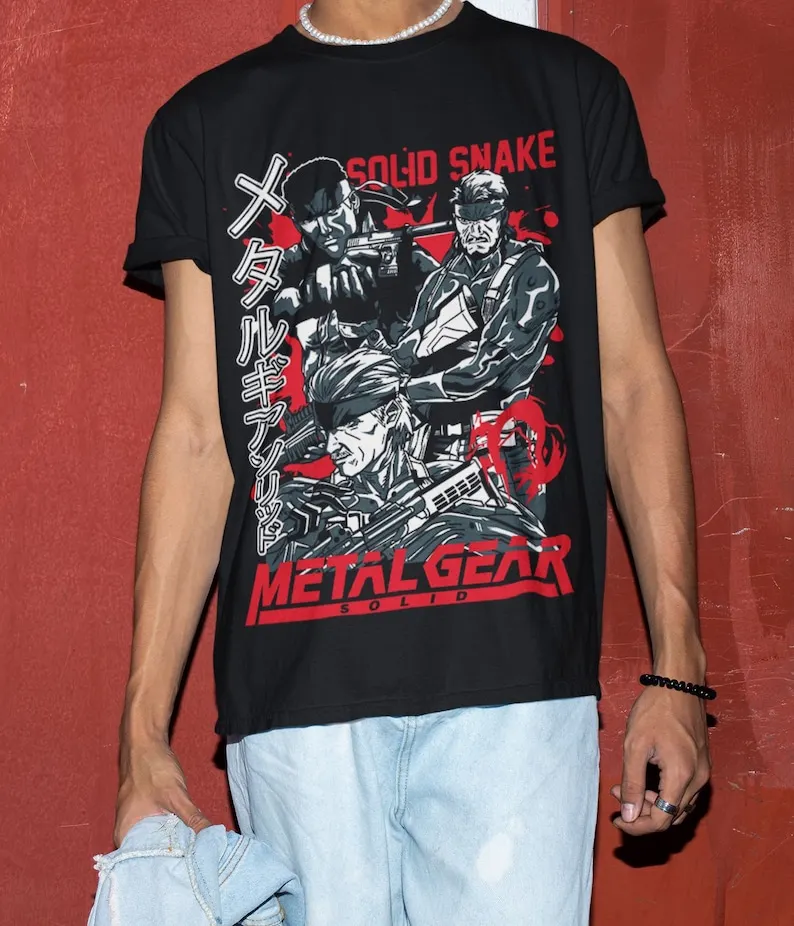 MGS1 - Snake shirt, Metal gear Solid retro shirt, Gift for fans, Snake & Raiden MGS Sons Of Liberty Unisex T-shirt