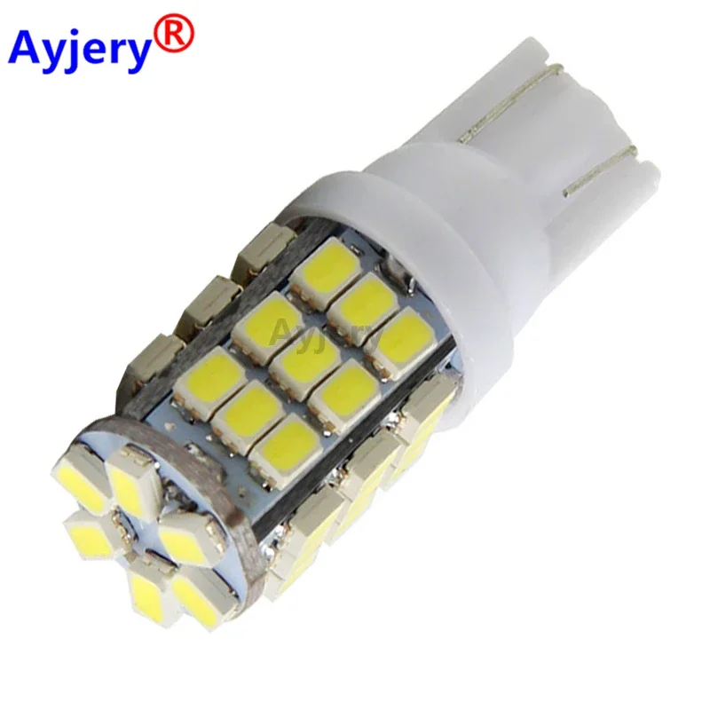 AYJERY 100pcs Car T10 42 Smd Leds Car Led Light Bulbs W5w 1206 3020 42smd 42led White Side Interior Width Bulb Car Accessories