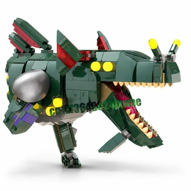 1917PCS Giant Deep Sea Fantasy Monster Model Structure Building Blocks MOC Custom DIY Assembly Educational Collectible Toy Gift