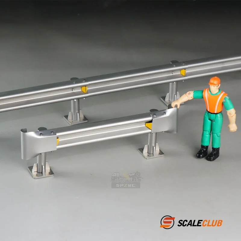 

Scaleclub 1/14 1/10 Simulation Scene Metal Highway Guardrail For Tamiya Lesu Scania Man Actros Volvo Car Parts Rc Truck