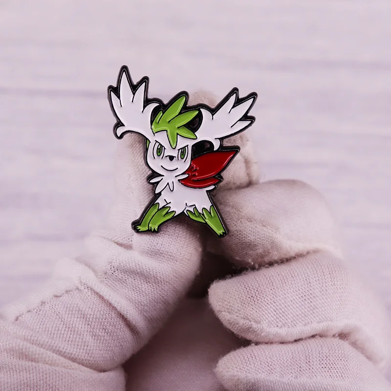 Shaymin Hard Enamel Pin Fantasy Elf Badge Cute Fashion Jewelry Accessories view 3