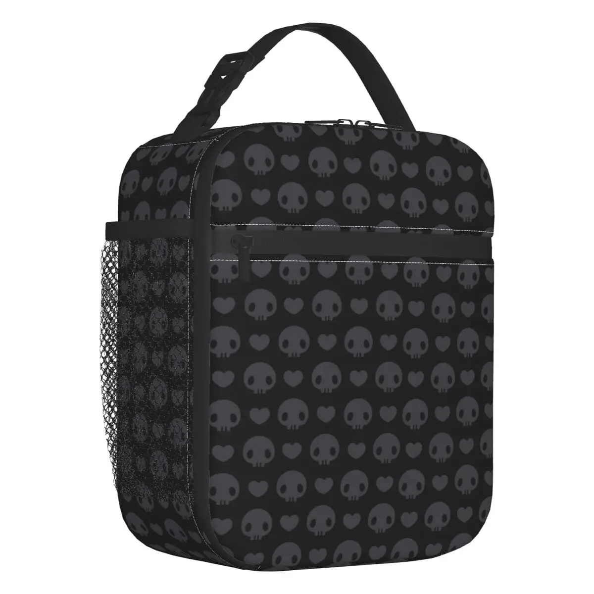 Kuromi-fiambrera térmica con dibujos de calaveras para mujer, bolsa de almuerzo con aislamiento, enfriador portátil, Bento Box, niños, escuela