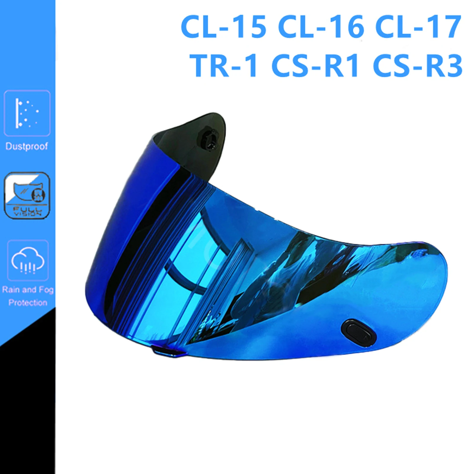 Motorcycle Helmet Visor Lens Windshield Protective Cover Replacement for HJC CL-16 CL-17 CS-15 CS-R1 CS-R2 Dropship