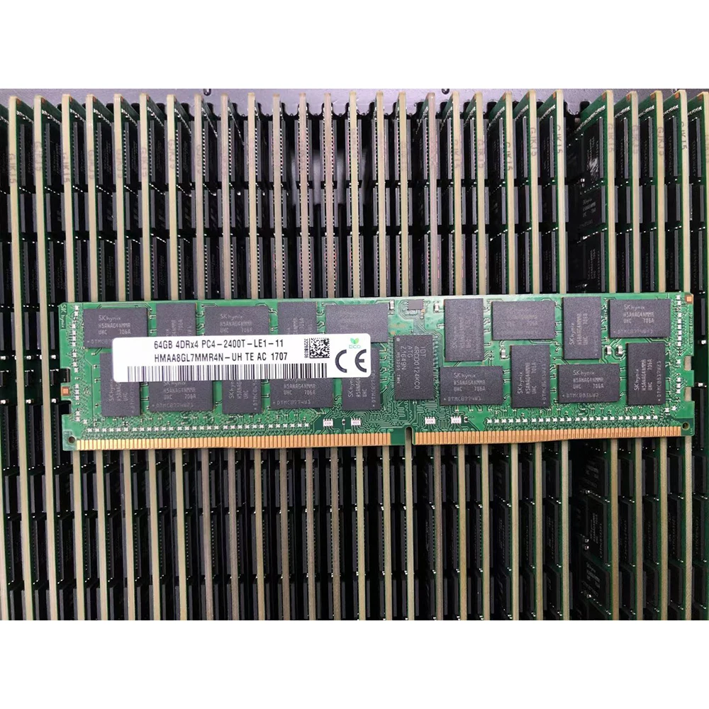 1 szt. Pamięci RAM 64G 64GB 4 drx4 PC4-2400T-L DDR4 2400 REG LRDIMM pamięć serwerowa wysokiej jakości szybka wysyłka