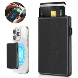 Magnets Phone Wallet MagSafe Card Holder Slim Automatic Pop Up Cardholder Case Mobile Phone Wallets for Iphone 14 15 16 Samsung