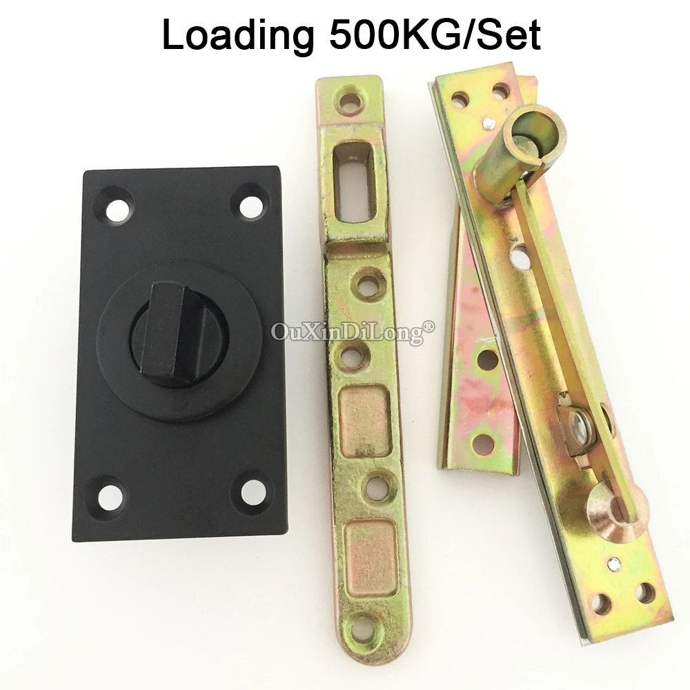 

Brand New 1Set Heavy Door Pivot Hinges 360° Rotary Invisible Hidden Door Hinges Load 500KG/Set