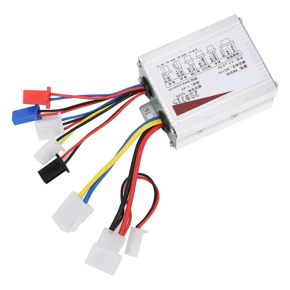 

500W 12V E-Bike Brushed Motor Controller with Aluminum Shell - Electric Bicycle & Scooter Accessory