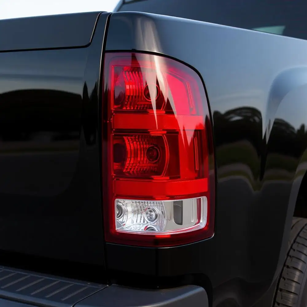 

Tail Light Compatible With 2007-2014 1500 2500HD 3500HD Right Passenger Side Taillight Rear Lamp Brake Signal Assembly with Bulb